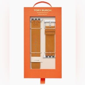 NWT! New! Tory Burch Apple Watch Band 38-45mm -Mcgraw Leather -Tan